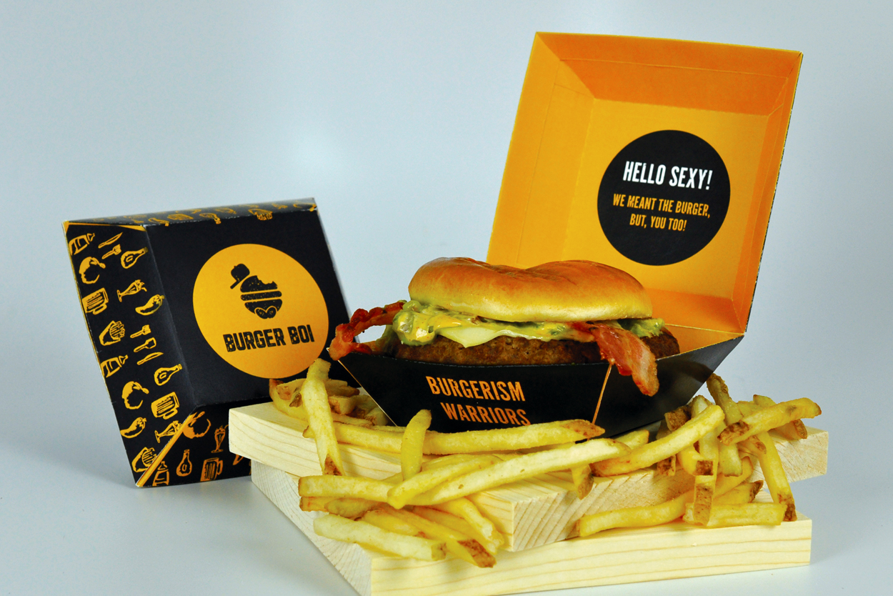 BurgerBoi custom packaging