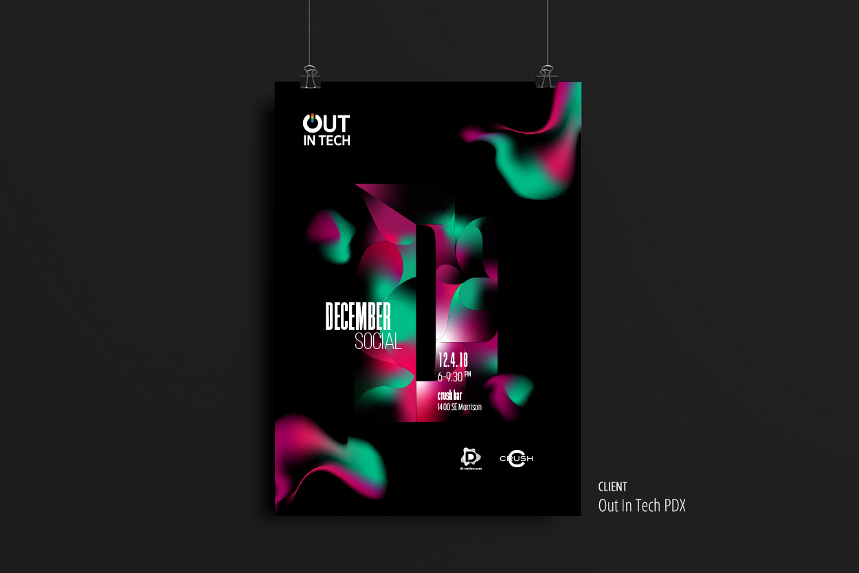 Out In Tech — December 2018 Event poster